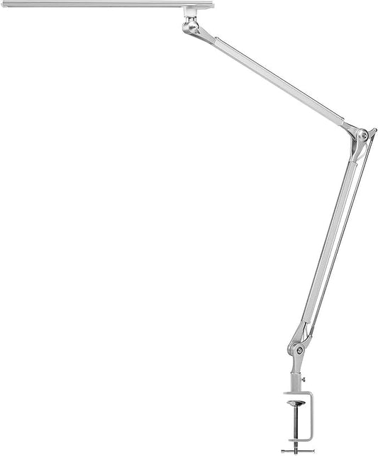 UPLIFTDESK E7 LED Desk Lamp with Clamp - Adjustable 3 Color Modes, Dimmable Black Architect Light for Standing Desk, Home Office, Dual Monitor Computer Work