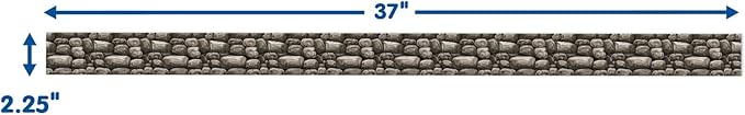 Eureka Curiosity Garden Stone Wall Decorative Classroom and Bulletin Board Trim for Teachers, 2.25" Wide, 12 Strips for 37 Total Feet