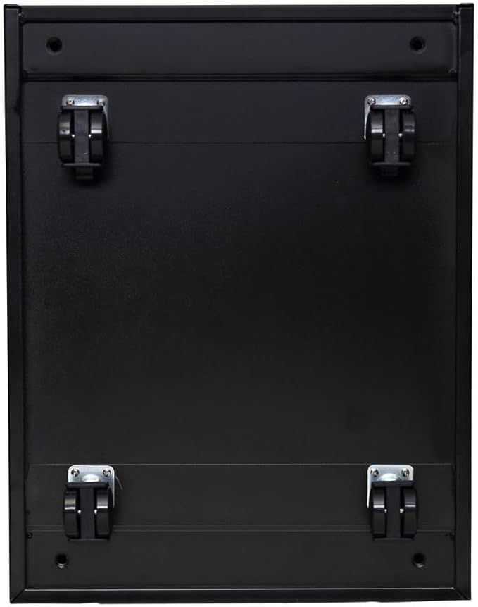 Alera ALE Two-Drawer Metal Pedestal File, 14 7/8w x 19 1/8d x 21 5/8h, Black
