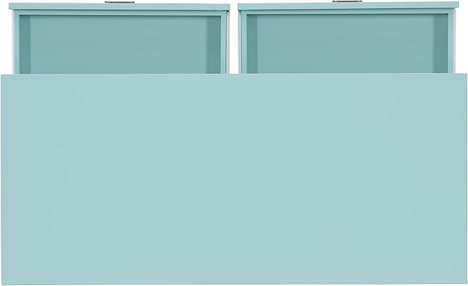 Linon Home Décor Jaycee Blue Writing Desk, 20"D x 44"W x 30"H, Blue