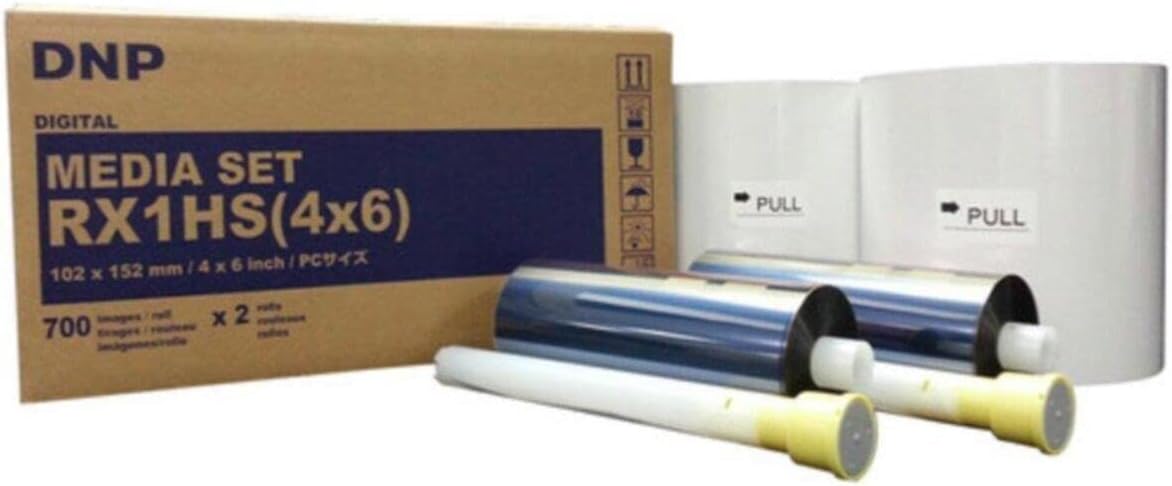 DNP Media Set RX1 – Thermal Paper for DS-RX1 Printers – 10 x 15 cm – 700 x 2 Copies