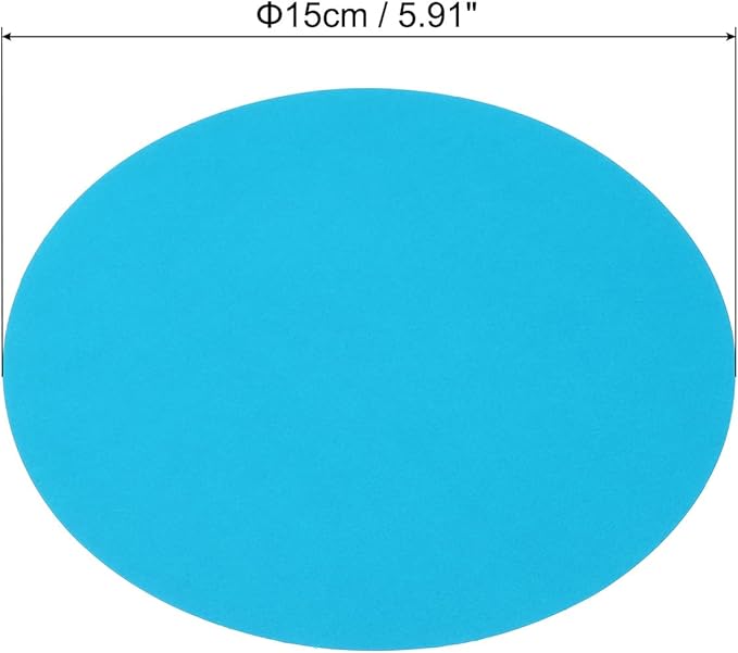 PATIKIL 5.9-inch Round Cardboard Paper, 20 Pcs 200GSM Blank Disc Circles Slices Cutouts Paper for Party Decorations DIY Craft Arts Drawing Painting Writing, Dark Blue
