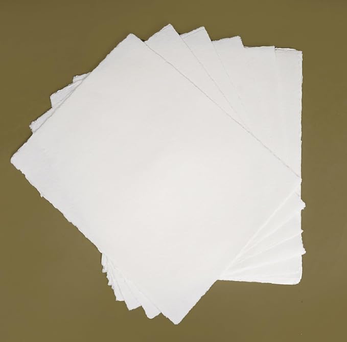 8x6” Blank White Cardstock Paper – Set of 25 Flat Cards for DIY Invitations, Greeting Cards, Notes & Table Cards – Heavyweight Printer Paper for Writing, Stamping, Painting & Drawing