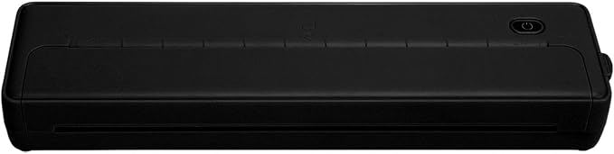 ZJchao Portable A4 Thermal Printer Inkless Mobile Printer for Home and Office (Black)