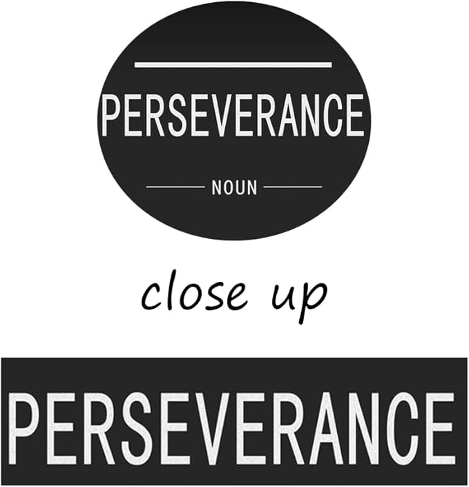 Perseverance Noun Inspirational Canvas Wall Art Motivational Painting Inspiring Entrepreneur Quote Posters Prints Artwork Wall Decor School Home Office Framed Ready to Hang[24" W x 36" H]