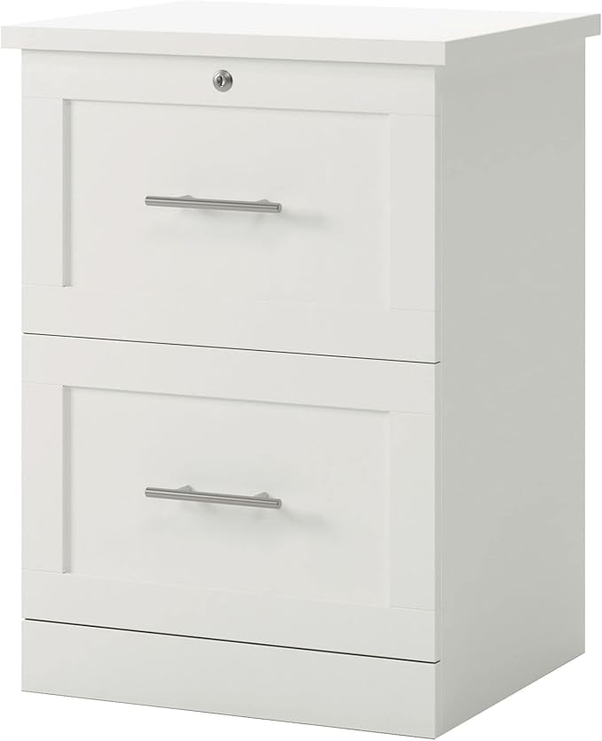 Realspace® 28-1/8 in. X 19 in Vertical 2-Drawer File Cabinet, White