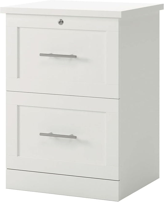 Realspace® 28-1/8 in. X 19 in Vertical 2-Drawer File Cabinet, White