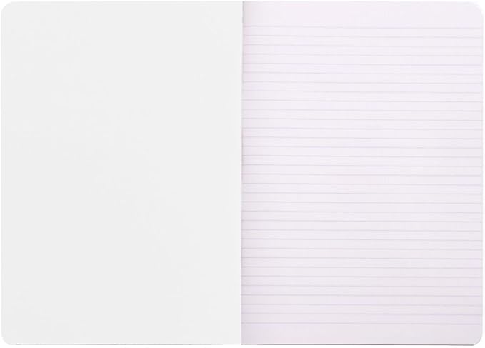 Rhodia Slim Staplebound Notebook - Graph 48 sheets - 6 x 8 1/4 - White Cover (119181C)