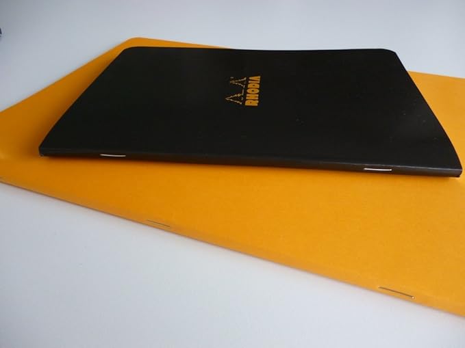 Rodia cf119158 Mini Classic Staple Notebook, Ruled, Orange, Set of 2