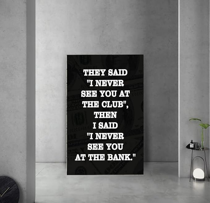 Inspirational Framed Office Wall Art Motivational Art with Positive Quotes Easy to Hang-28”Wx44”H