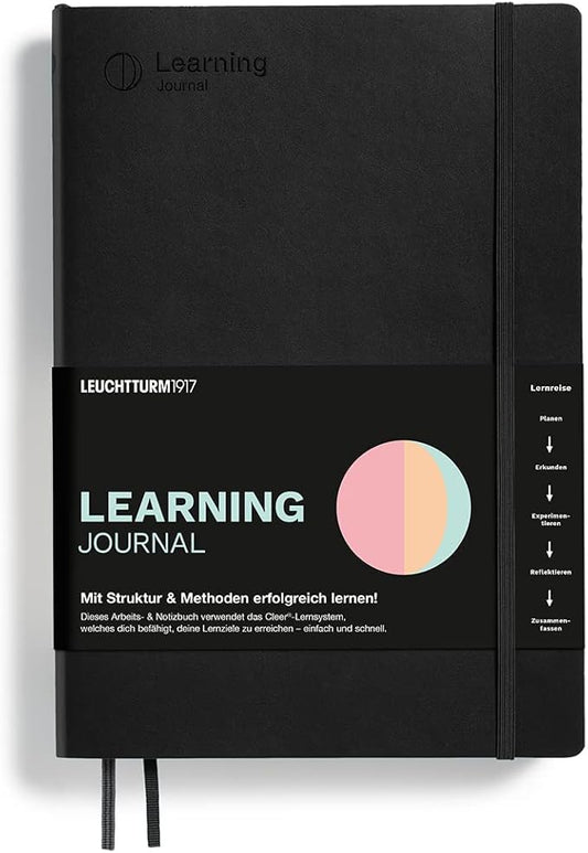 LEUCHTTURM1917 367496 Learning Journal Composition (B5), Flexcover, Black, German