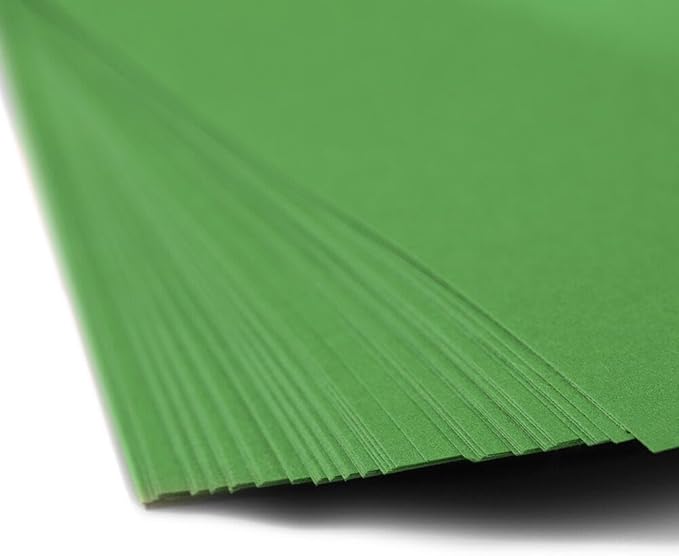 LUXPaper Custom Printed 8.5" x 11" Paper | Customizable Letterhead | Personalized Logo & Text | Letter Size | Holiday Green | 80lb. Text | 100 Qty