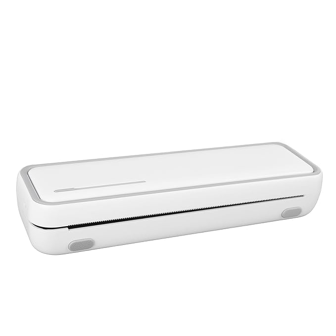 Portable Thermal Printer, Wireless Portable Printer Small Inkless Printer Compatible with Phone and Laptop for Home Office, Lightweight, Compact and Easy to Carry for Business,