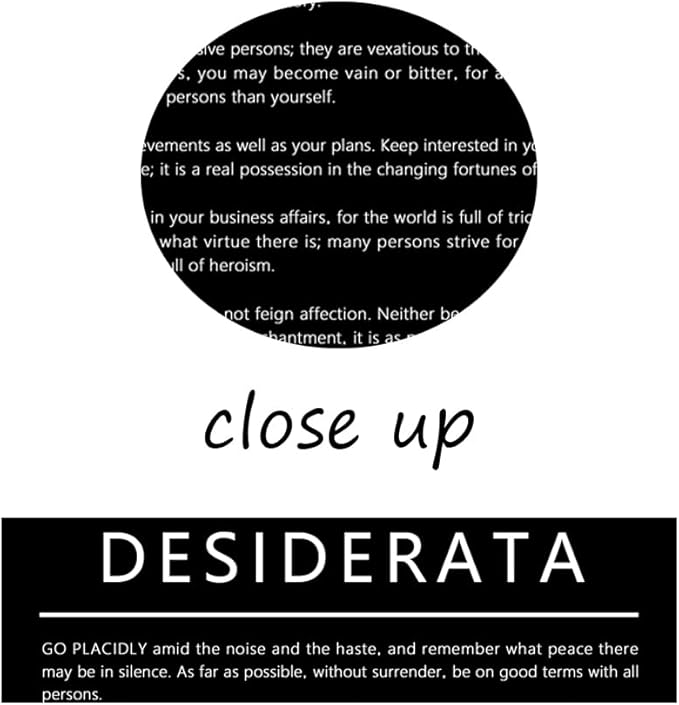 Desiderata Motivational Canvas Wall Art for Office Entrepreneur Quotes Inspirational Posters Picture Prints Canvas Modern Home Decor Painting Artwork Stretched and Framed Ready to Hang [30''W x 40''H]