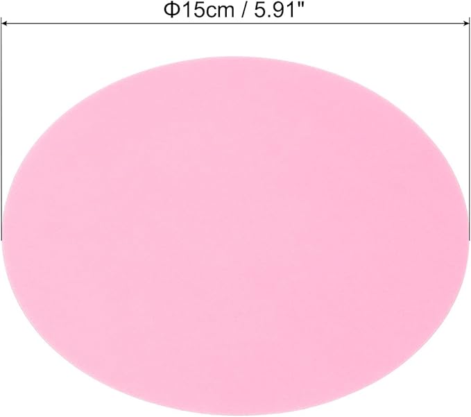 PATIKIL 5.9-inch Round Cardboard Paper, 20 Pcs 200GSM Blank Disc Circles Slices Cutouts Paper for Party Decorations DIY Craft Arts Drawing Painting Writing, Pink