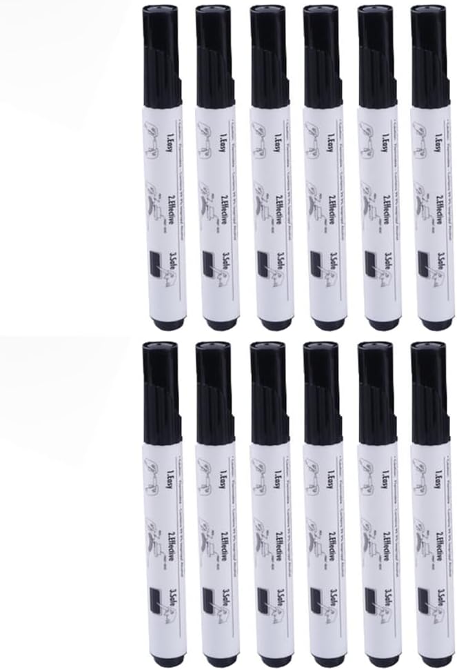 SagaSave Pack of 12 Thermal Printer Cleaning Pen Universal Thermal Printer Unclog Pens White Printhead Cleaner for Thermal Ticket Printers, Thermal Barcode Printers