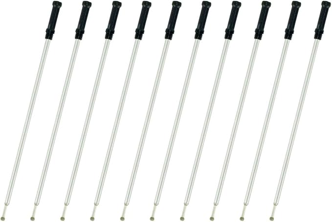 4.5'' Compatible Ballpoint Pen Refills 10 Pack, 1.0mm middle point nib delicate, smooth writing interchangeable ink filling (black)