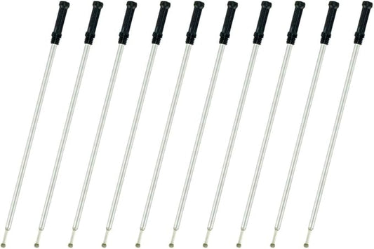 4.5'' Compatible Ballpoint Pen Refills 10 Pack, 1.0mm middle point nib delicate, smooth writing interchangeable ink filling (black)
