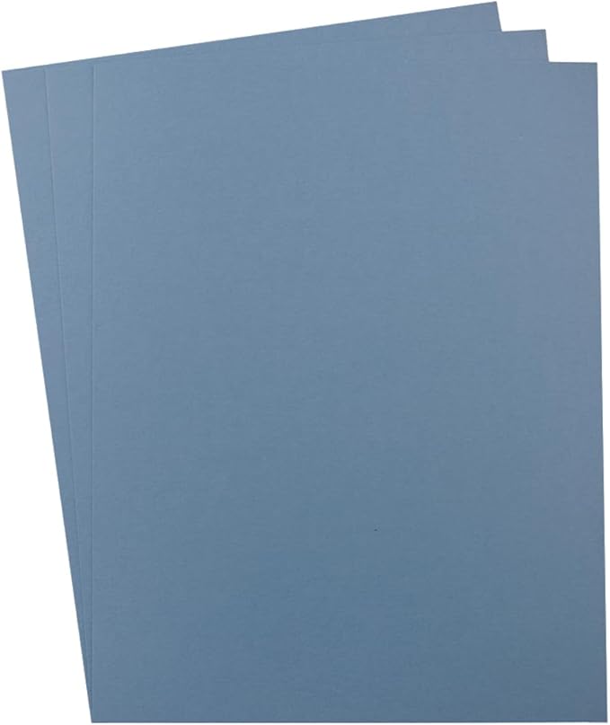 30 sheets Cardstock Paper 8 1/2 x 11 Inches for Crafts and Invitations (Dusty-Blue)