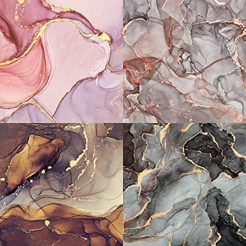 Marbled Scrapbooking Paper Pad 6x6, Watercolor Single-Sided Decoupage Sheets Vintage, Card making Colorbok Pattern Material, Decorative cricut craft paper journaling supplies aesthetic