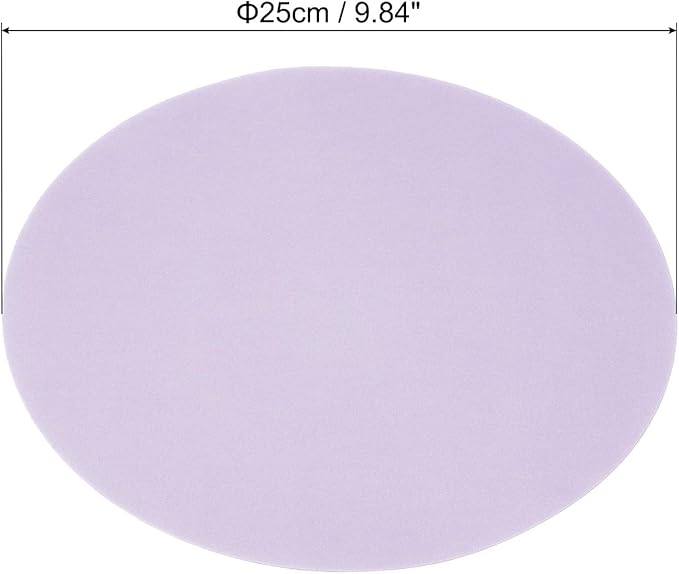 PATIKIL 9.8-inch Round Cardboard Paper, 20 Pcs 200GSM Blank Disc Circles Slices Cutouts Paper for Party Decorations DIY Craft Arts Drawing Painting Writing, Light Purple