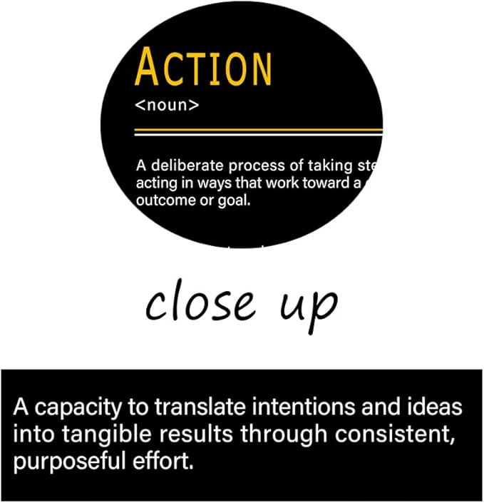 WYJDFART Inspirational Quotes Posters COURAGE ACTION GROWTH Noun Painting Modern Artwork Motivational Quotes Posters about Personal Progress for Office Home Bedroom Workplace [60''Wx 28''H]