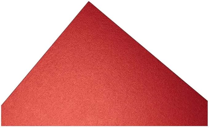 PA Paper Accents Pearlized Cardstock 8.5" x 11" Dark Red, 65lb Colored cardstock Paper for Card Making, Scrapbooking, Printing, Quilling and Crafts, 25 piece Pack