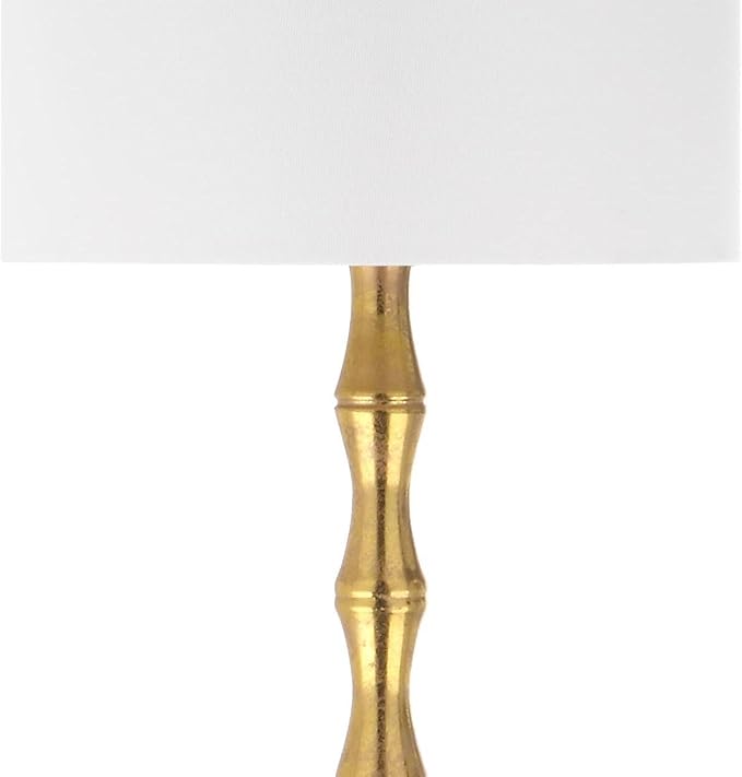 SAFAVIEH Lighting Collection Aurelia Farmhouse Antique Gold 64-inch Living Room Bedroom Home Office Standing Floor Lamp,Metal (LED Bulb Included)