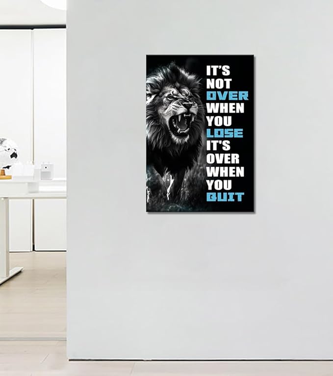 Novatique Inspirational Wall Decor for Office Motivational Wall Art Inspirational Positive Poster Canvas Print for Living Room Bedroom, 24 x 36inch