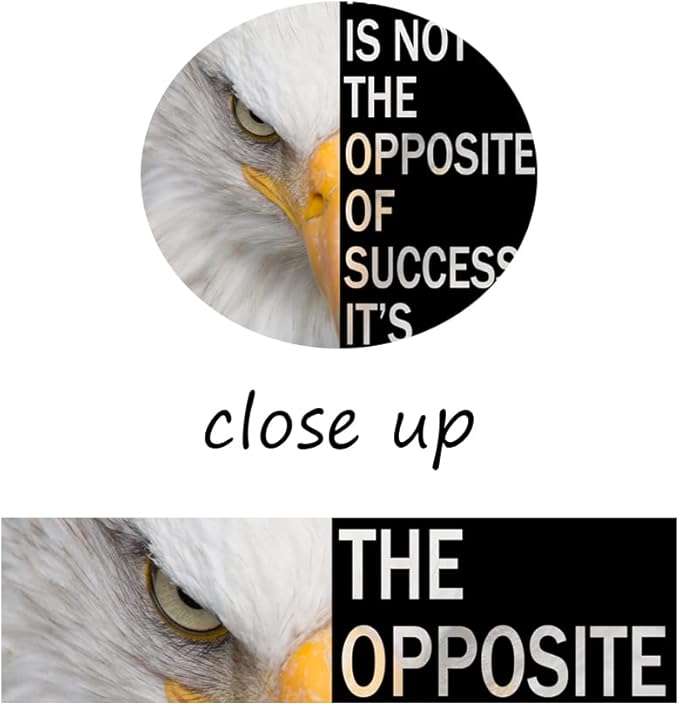 WYJZDZQ8 Inspirational Wall Art Motivational Entrepreneur Quotes Poster Canvas Print Art Eagle Animal Picture Office Wall Decor for Living Room Bedroom Decoration Framed Ready to Hang[18" W x 24" H]