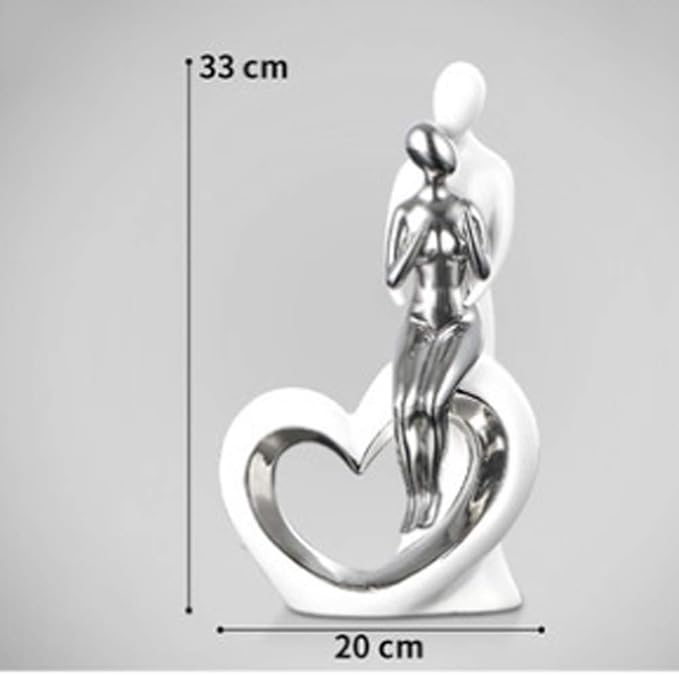 Modern Ceramic Couple Decoration Crafts Home Living Room Dining Table Figurines Decoration Office Desktop Decoration Decoration Wedding Gifts