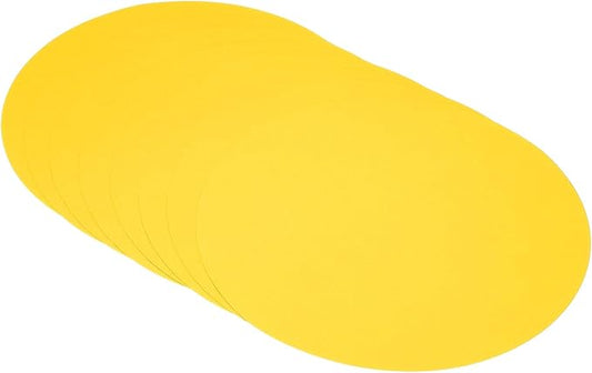 PATIKIL 9.8-inch Round Cardboard Paper, 20 Pcs 200GSM Blank Disc Circles Slices Cutouts Paper for Party Decorations DIY Craft Arts Drawing Painting Writing, Yellow