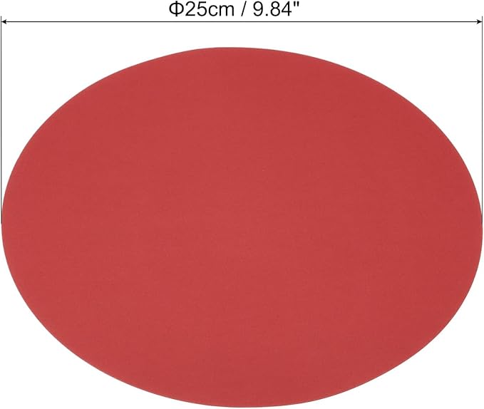 PATIKIL 9.8-inch Round Cardboard Paper, 20 Pcs 200GSM Blank Disc Circles Slices Cutouts Paper for Party Decorations DIY Craft Arts Drawing Painting Writing, Red
