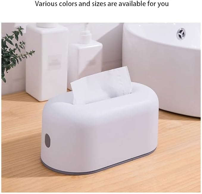 Stylish Tissue Box Stylish Napkin Organizer Household Tissue Box and Facial Tissue Holder for Car Office Desk Home Décor Bathroom Home Bar Modern Tissue Box (Color : White) (White)