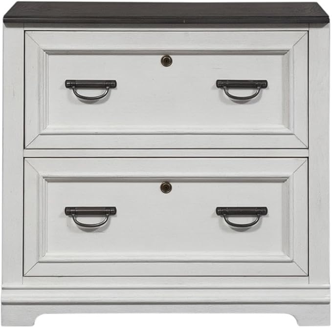 Liberty Furniture Allyson Park White Bunching Lateral File Cabinet