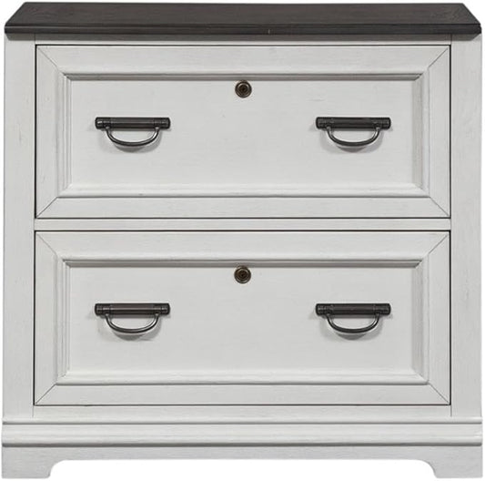 Liberty Furniture Allyson Park White Bunching Lateral File Cabinet