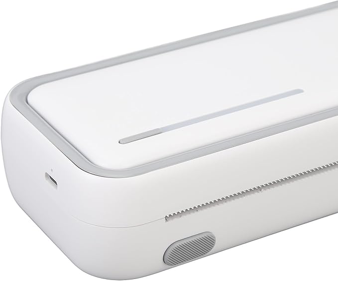 A4 Thermal Printer, Wireless Inkless Printing Machine with 203dpi Resolution, Compact Bluetooth Printer for Web Text Picture Printing with 5.2m Paper Roll for Office