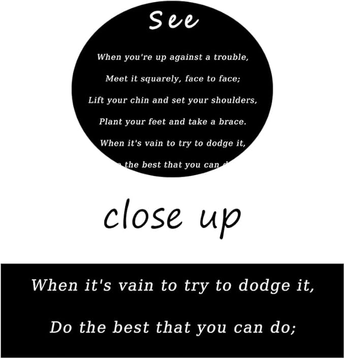 WYJDFART Inspirational Wall Art See It Through Poem Positive Quotes Motivational Wall Decor Printed 3-Piece Canvas Poster for Office Bedroom and Living Room Ready to Hang [60''Wx 28''H]
