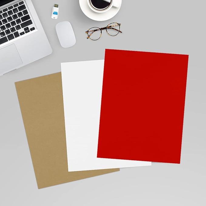 LUXPaper 8.5" x 11" Paper | Letter Size | Holiday Red | 60lb. Text | 50 Qty