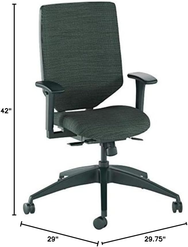 HON SVMU1ACLCO10 Solve Series Upholstered Back Task Chair, Ink