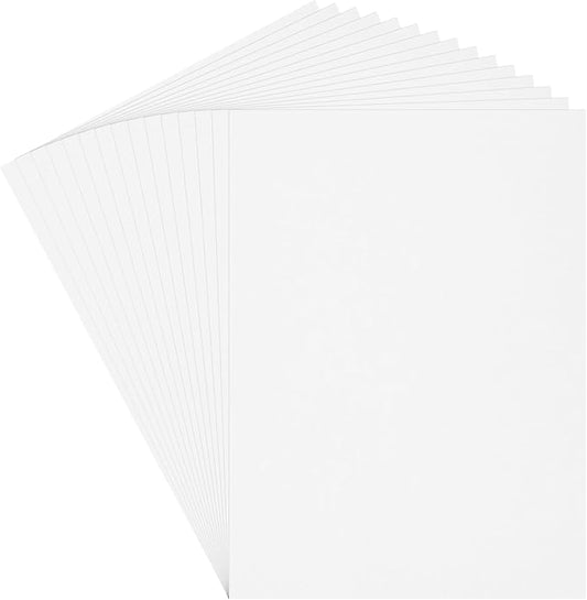 MECCANIXITY 60 Sheets White Cardstock 20" x 15", 200gsm/75lb Thick Card Stock Printer Paper for Crafts, Invitations, Card Making, Scrapbooking, Drawing