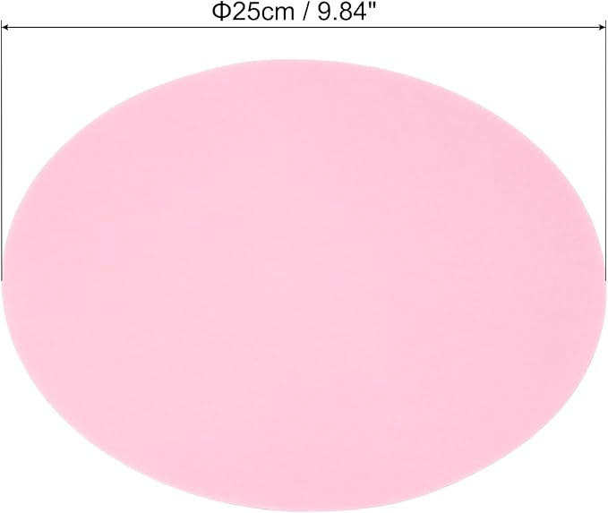 PATIKIL 9.8-inch Round Cardboard Paper, 20 Pcs 200GSM Blank Disc Circles Slices Cutouts Paper for Party Decorations DIY Craft Arts Drawing Painting Writing, Pink