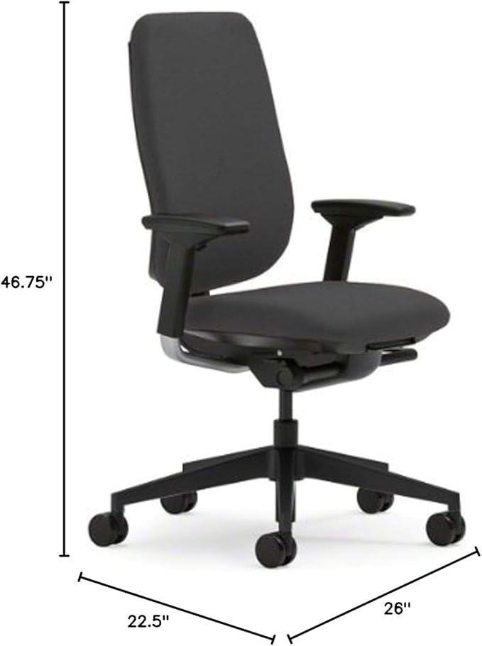 Steelcase Reply Chair, Grey Fabric -