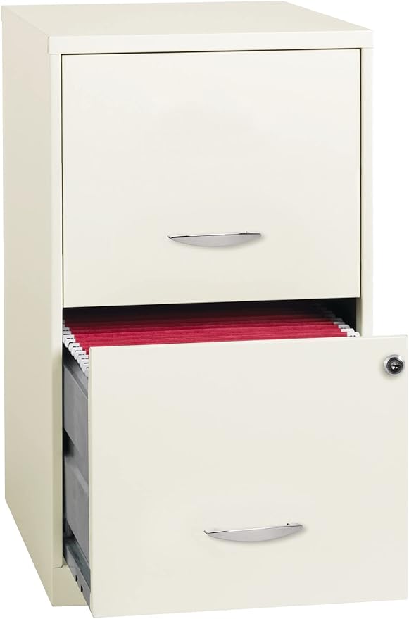 18" Deep 2 Drawer Metal File Cabinet