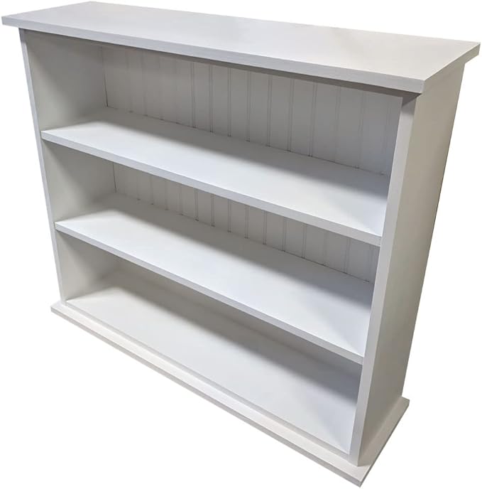 Sawdust City Small Open Shelf Bookcase (Solid - Cottage White)
