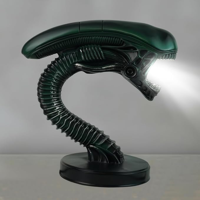 Alien Space Monster LED Desk Lamp 3D Resin Night Light for Sci-Fi Lovers, Alien Desk Lamp, Home Decorative Lighting; Horror Inspired Decorative Lamp for Desk, or Bedside Table (Modern)