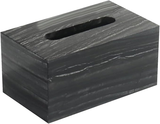 Stylish Tissue Box Rectangular Tissue Box Cover Plastics Tissue Box lid Reusable Tissue Box for Bathroom Bedroom Dressers Desk Offices Home Modern Tissue Box (Color : Green, Size : Multi-Colore