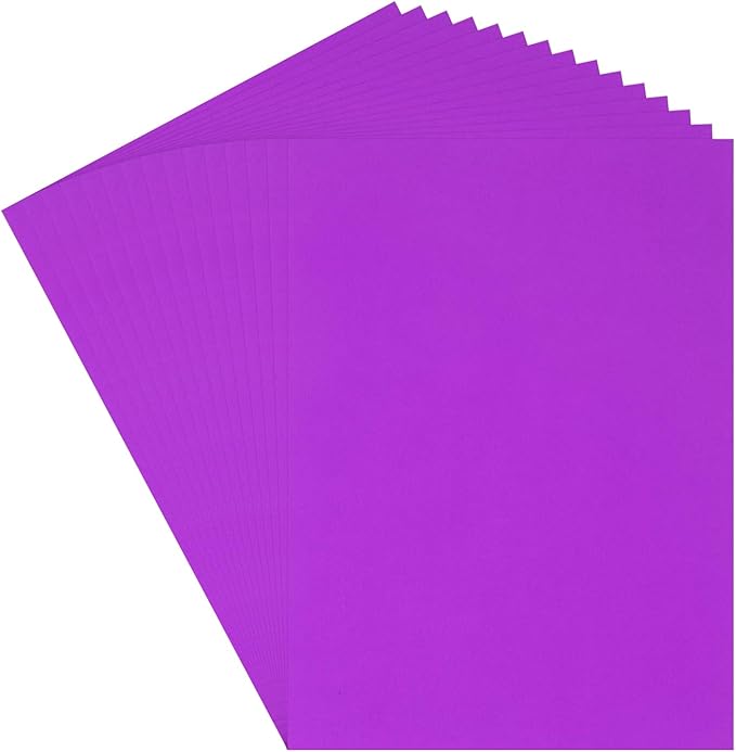 MECCANIXITY 60 Sheets Dark Purple Cardstock 20" x 15", 200gsm/75lb Thick Card Stock Printer Paper for Crafts, Invitations, Card Making, Scrapbooking, Drawing
