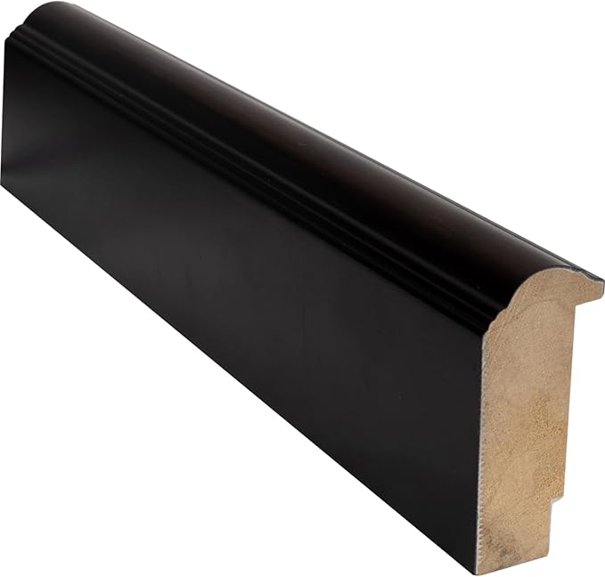CountryArtHouse Diploma Tassel and Photo Shadowbox Fits 8.5 x 11 Certificate (Portrait) with Tassel Hook Executive Brown Genuine Hardwood with Black Over Metallic Gold Double mat