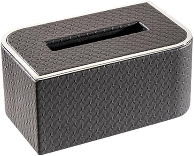 Stylish Tissue Box High-Grade Tissue Box Creativity Tissue Box and Bathroom Facial Napkin Box for Bedroom Vanity Offices Home Gift Decor Modern Tissue Box (Color : White, Size : Small) (Khaki Small)